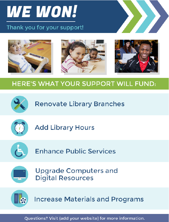 Library Advocacy Sign, Thank You