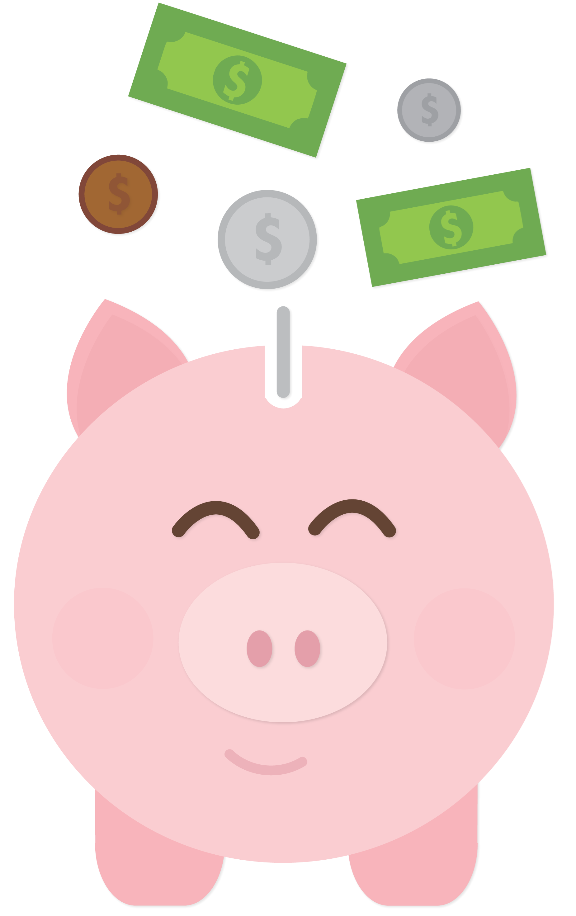 Icons - Piggy Bank - Pink