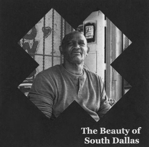 black-and-white photo of a Black man from the Beauty of South Dallas exhibit