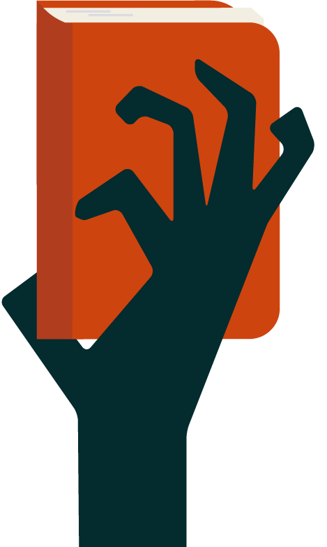 Icons - Zombie Hand Holding Red Book