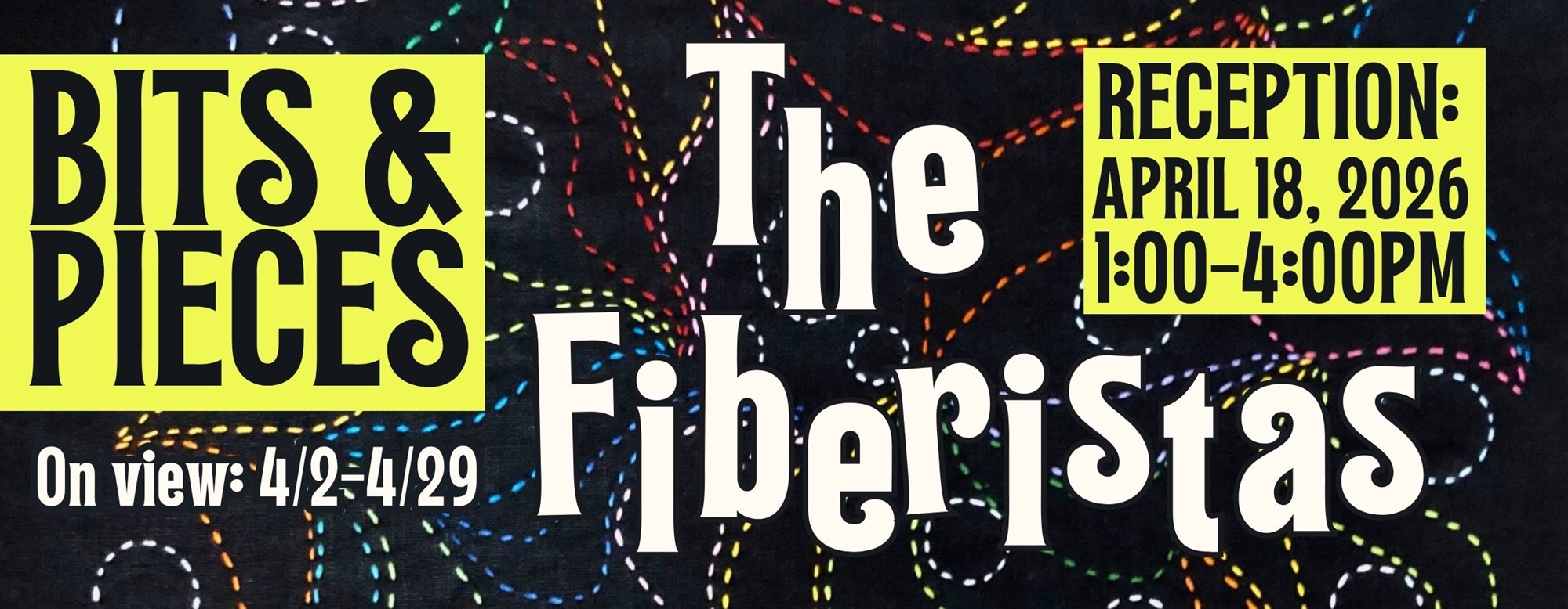 combined illustrations and painted background with text of the event description