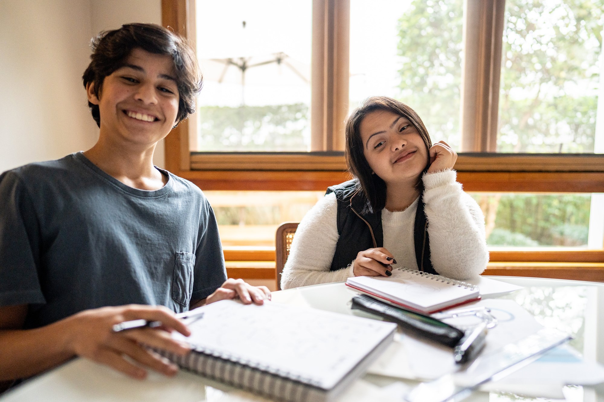  Cut Out Fall Leaves on Navy Blue Background