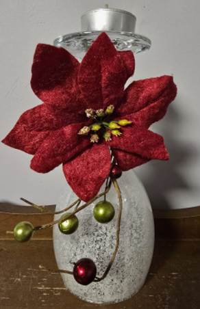 Holding a Mug of Cocoa in Front of Books