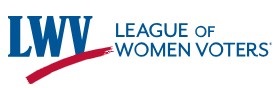 League of Women Voters red and blue logo on white background