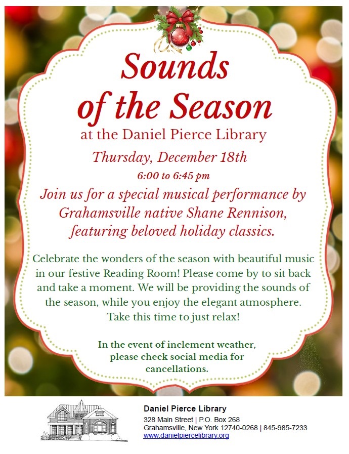 Image of flyer promoting "Sounds of the Season" performance December 18, 2025