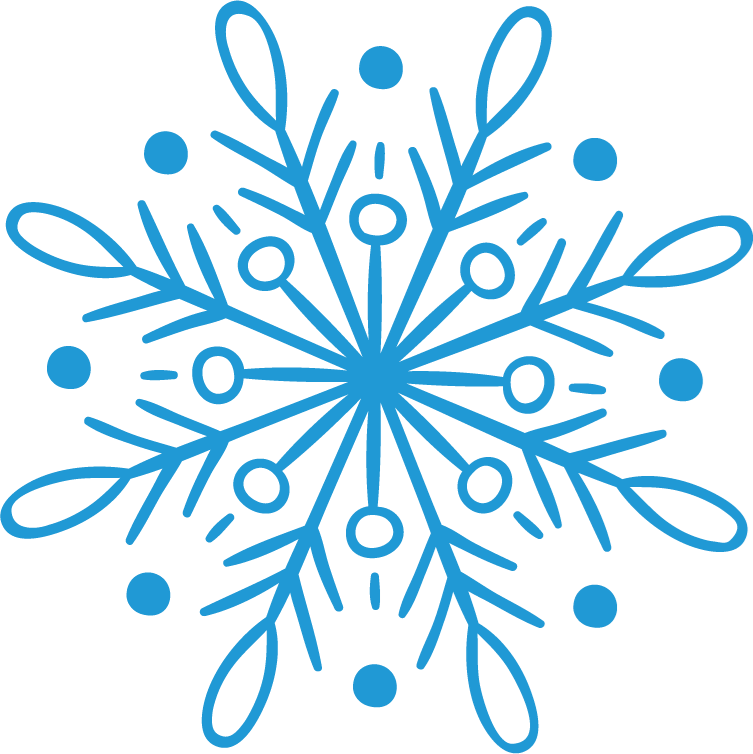 Icons - Ornate Snowflake - Blue