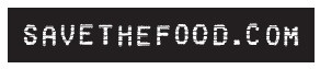 Save the Food dot com logo.  Black bar with white text.