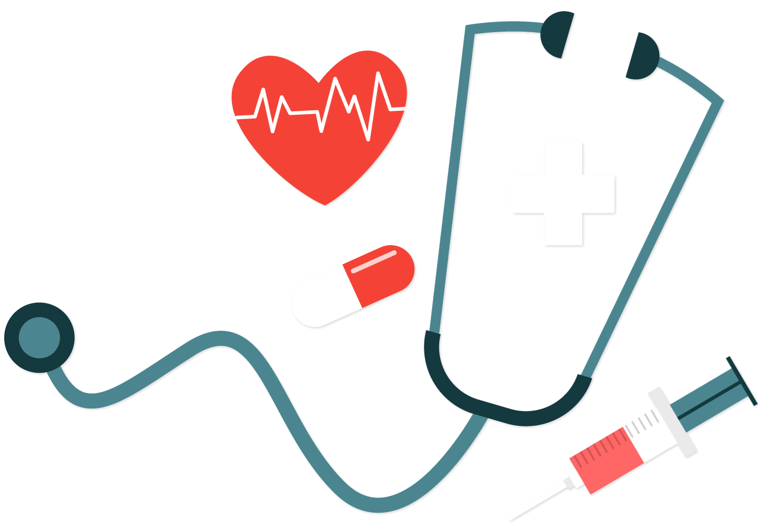 Icons - Medical Medicare Healthcare Doctor Stethescope Heart