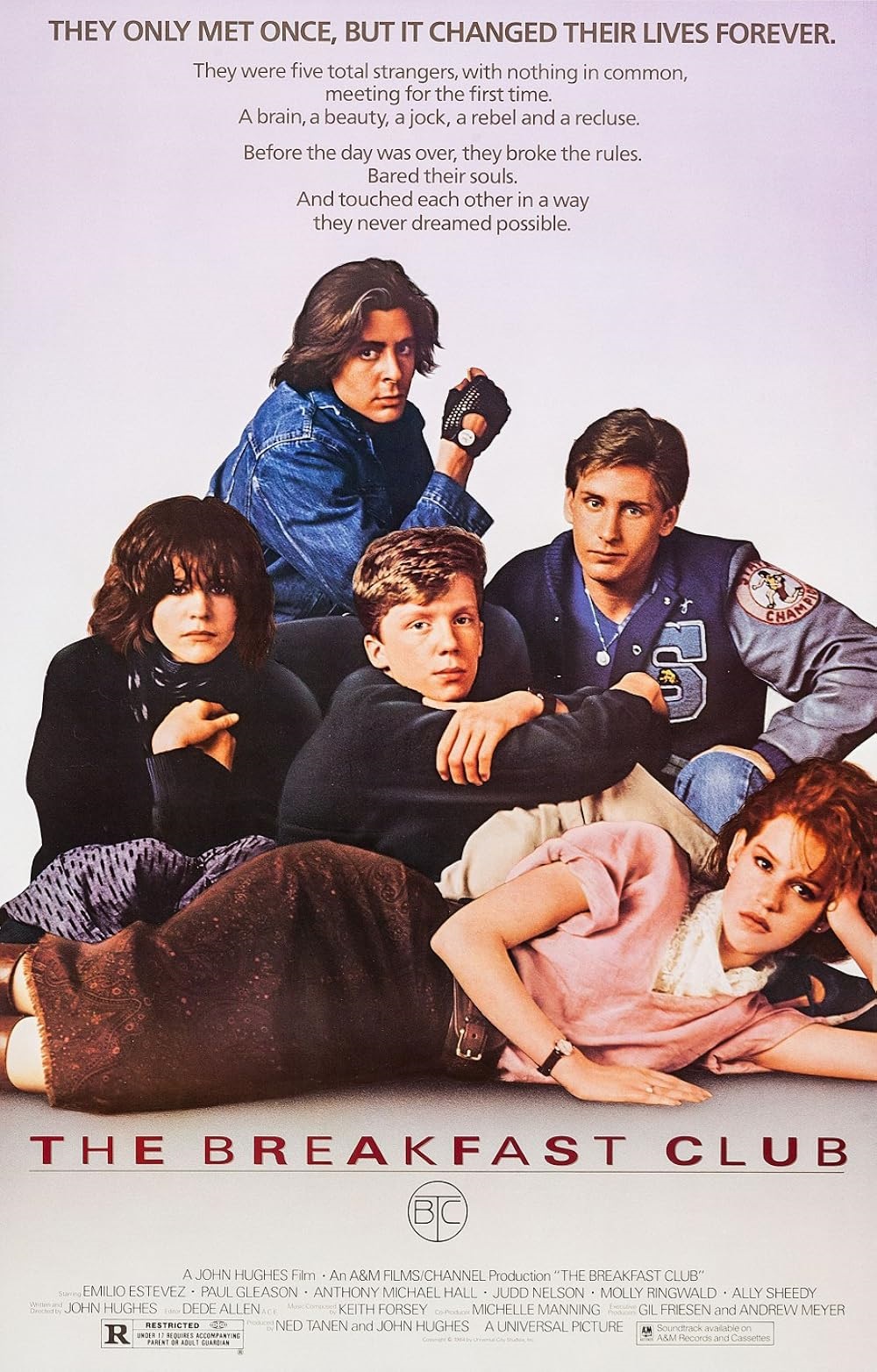 the breakfast club movie poster