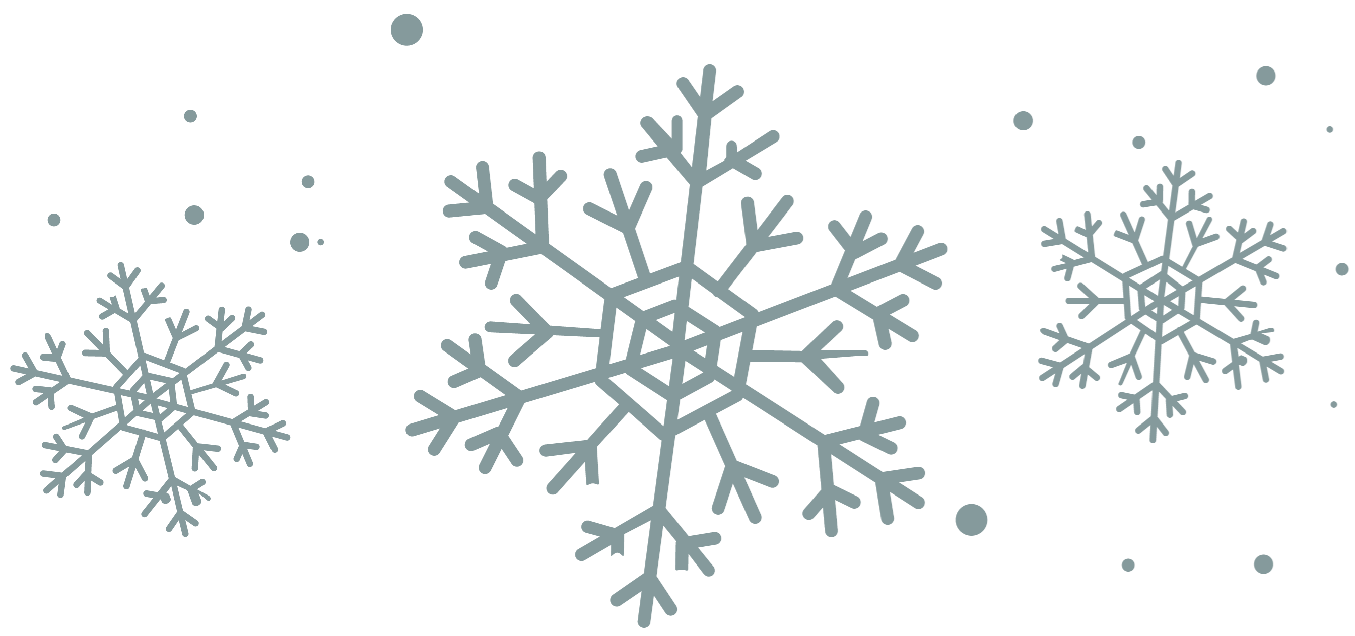 Icons - winter christmas - Snowflakes - gray blue green