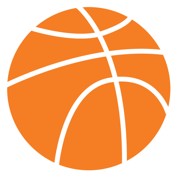 Icons - Basketball - Orange White