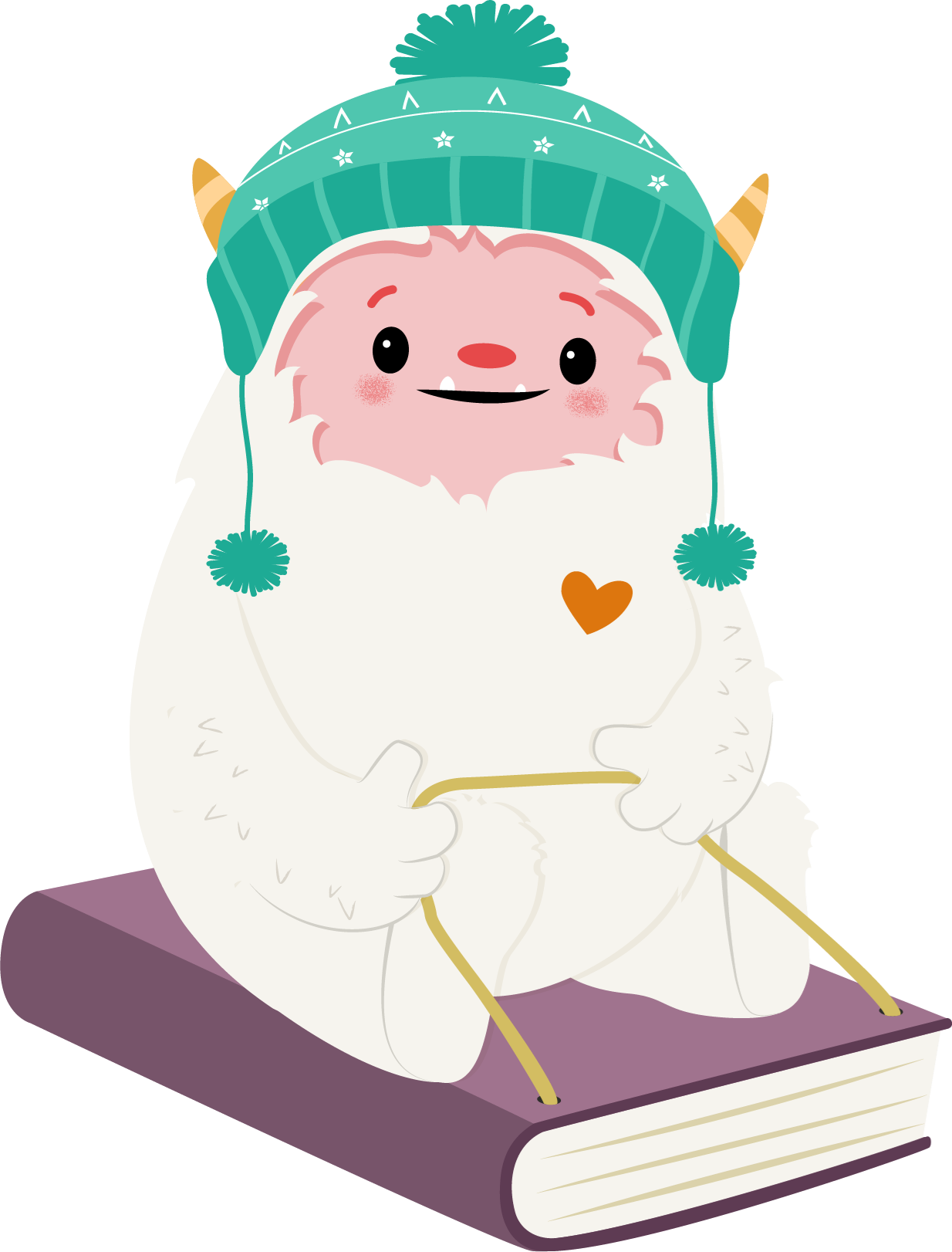 Icons - Sledding Yeti - Purple Book