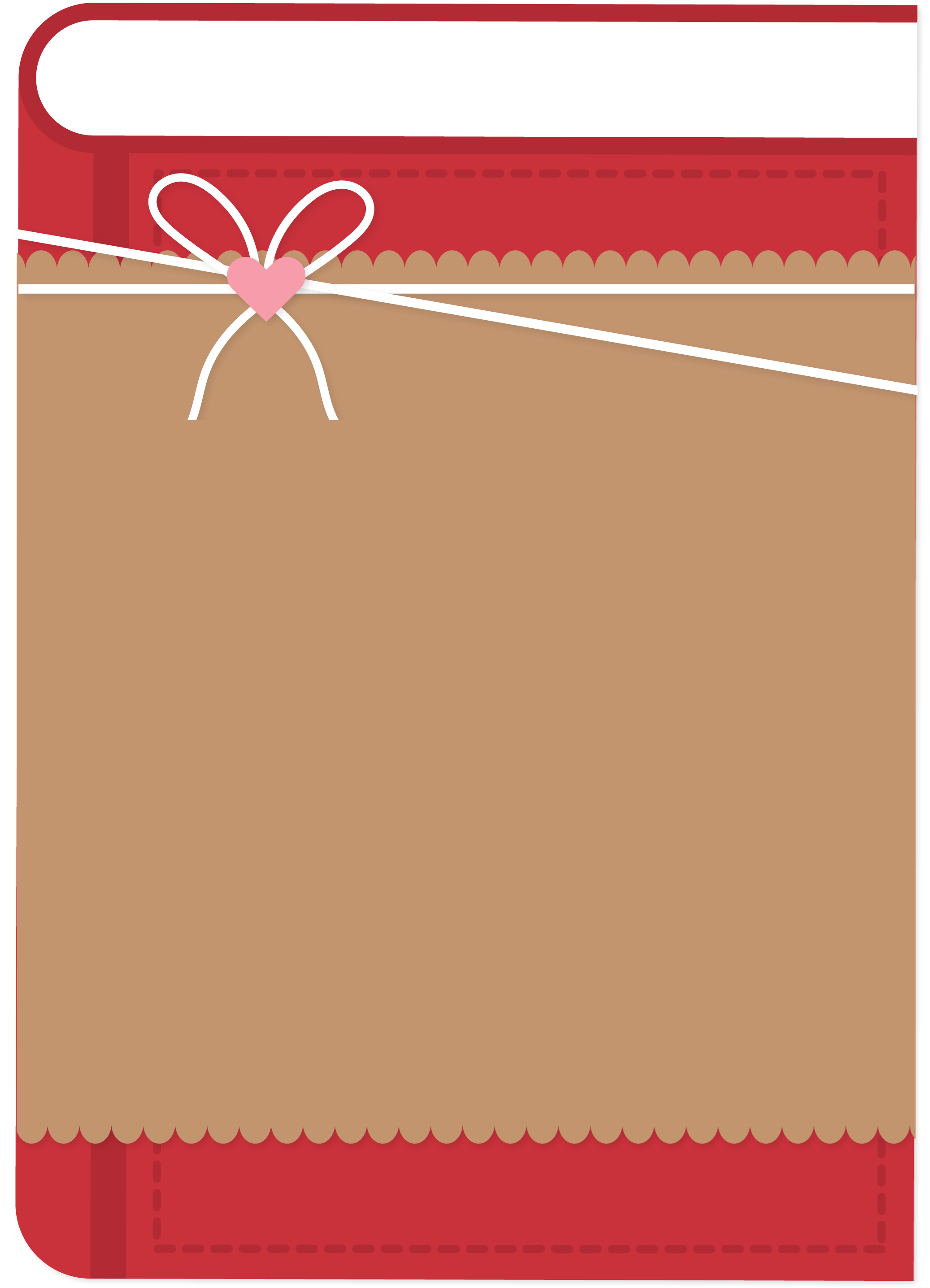 Icons - Shapes - Blind Date with a Book - Red Brown