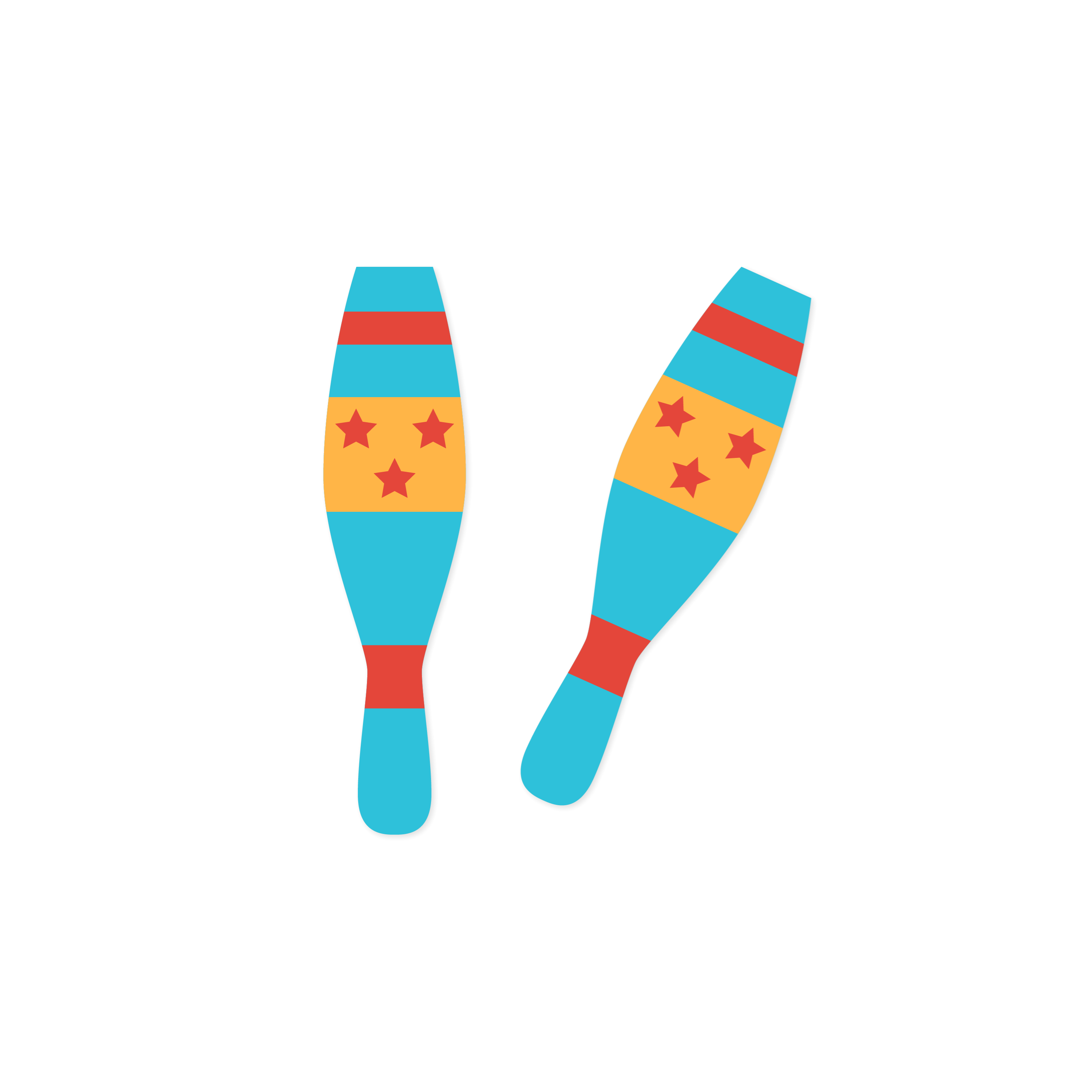 Icons - Circus Juggling Juggler Pins