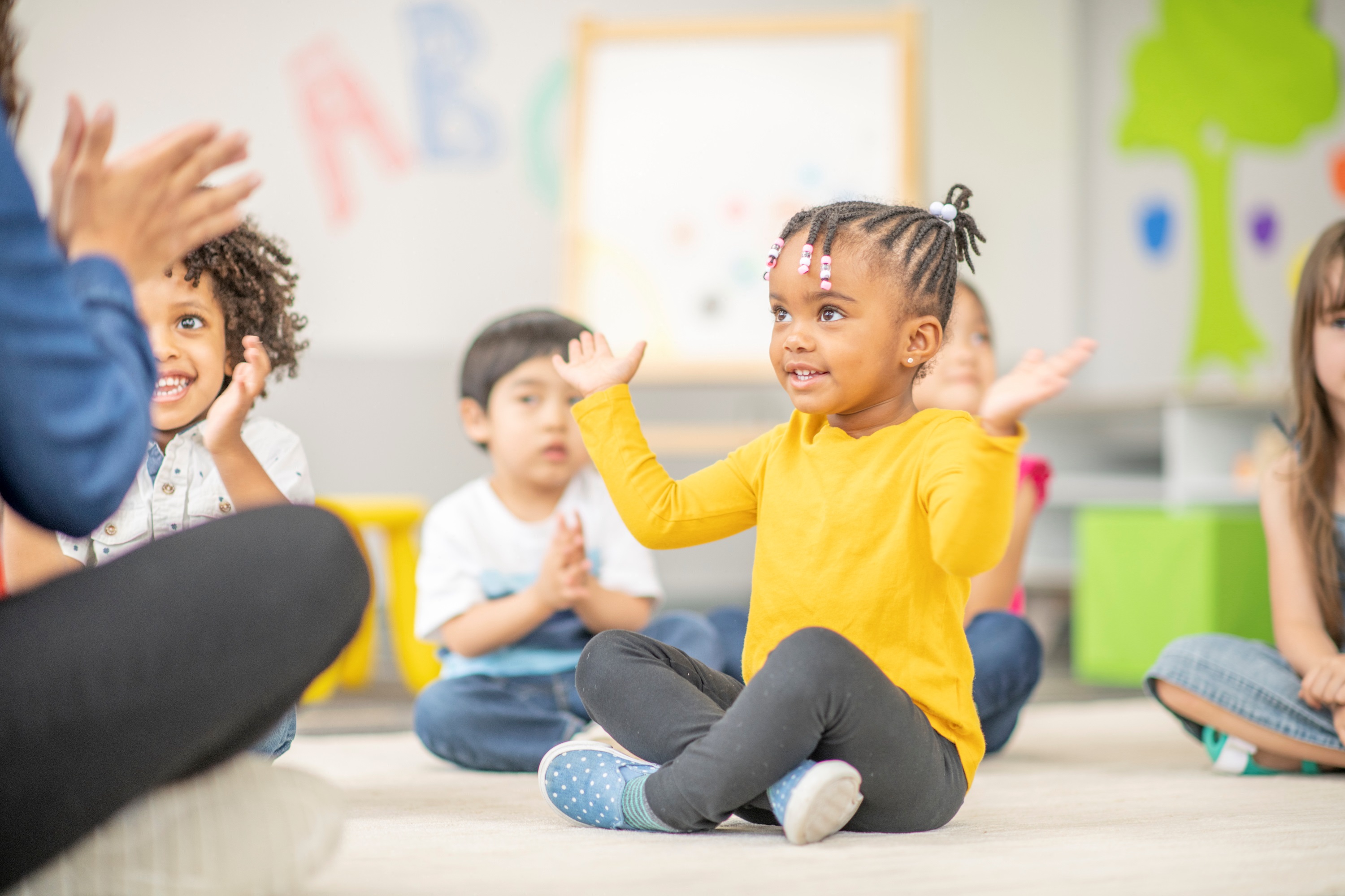 Group of Children Sitting in Storytime