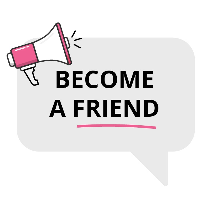 Icons - Become a Friend - Gray