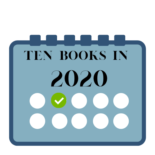 Logo for the Ten Book in 2020 Reading Challene