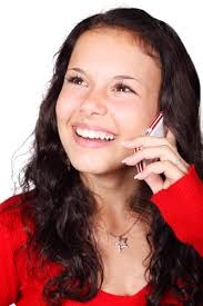 Image of person talking on the phone
