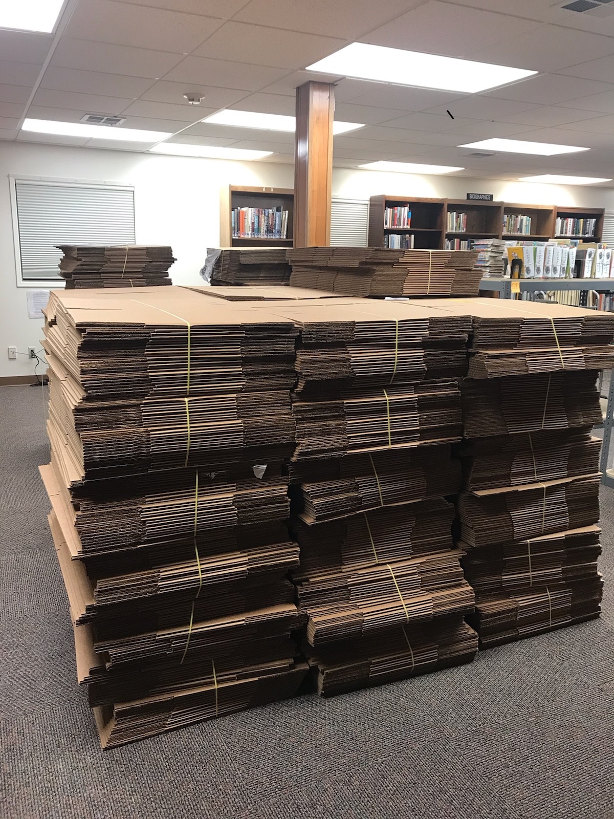 IMAGE OF A STACK OF BOXES