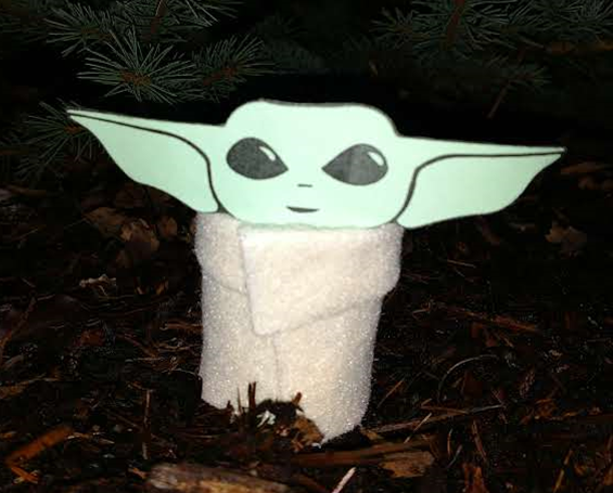 Photo of a baby yoda craft