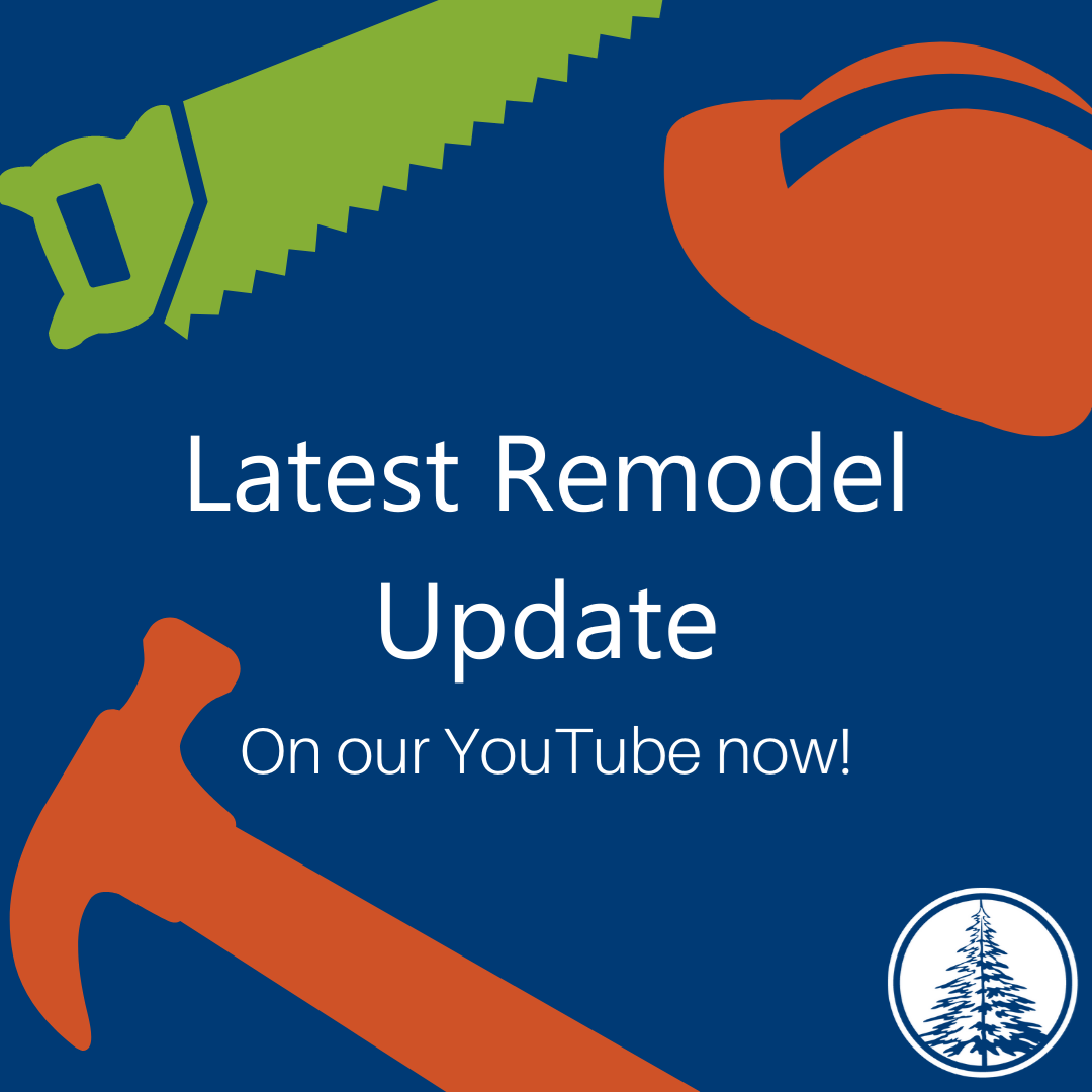 Graphic for our remodel video on YouTube