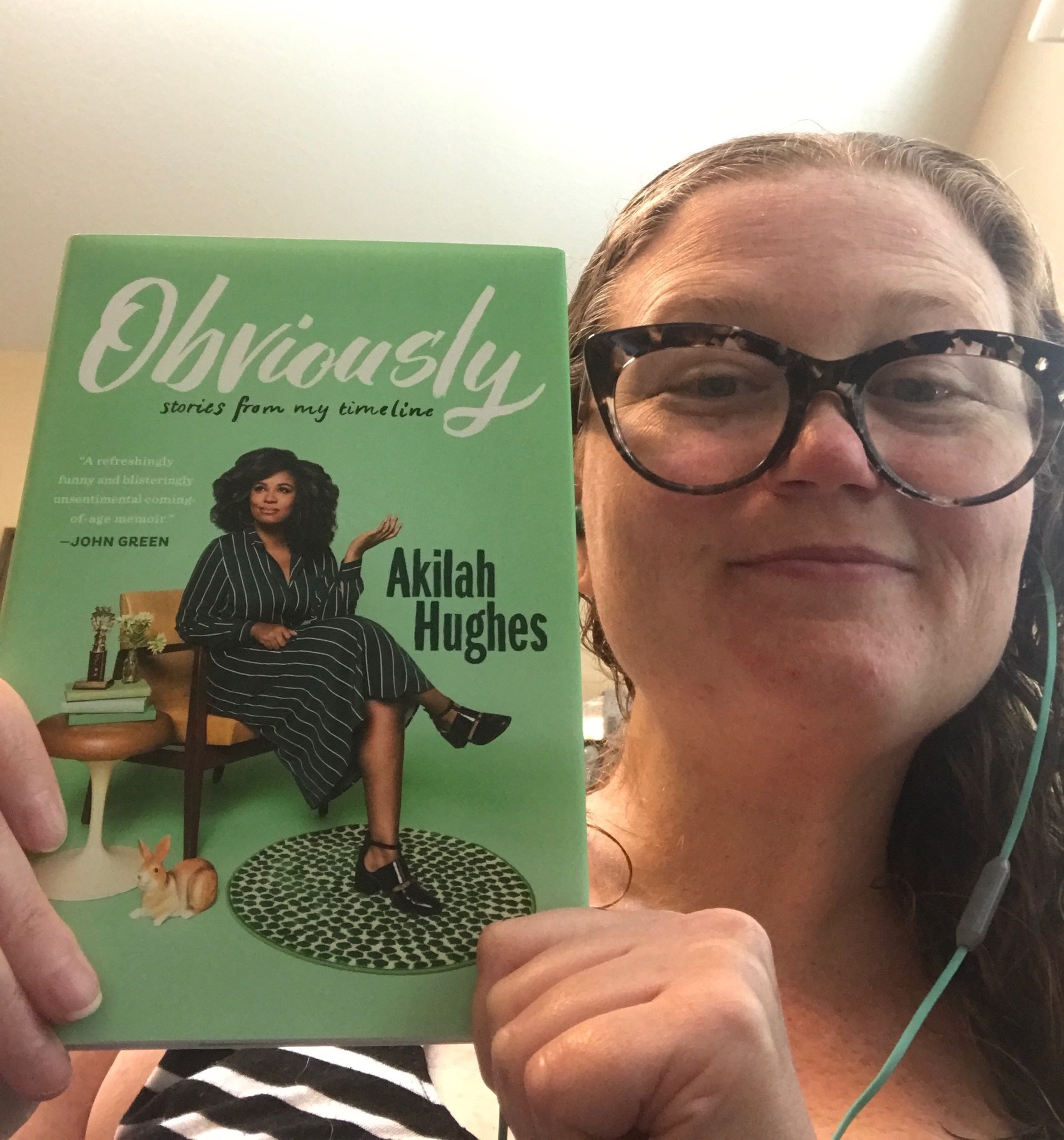 Image of Kristen talking about a book