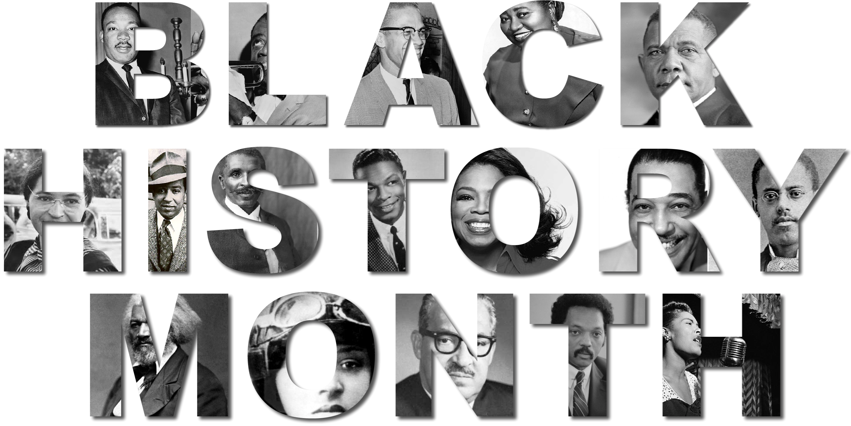 Black History Month - Collage Text