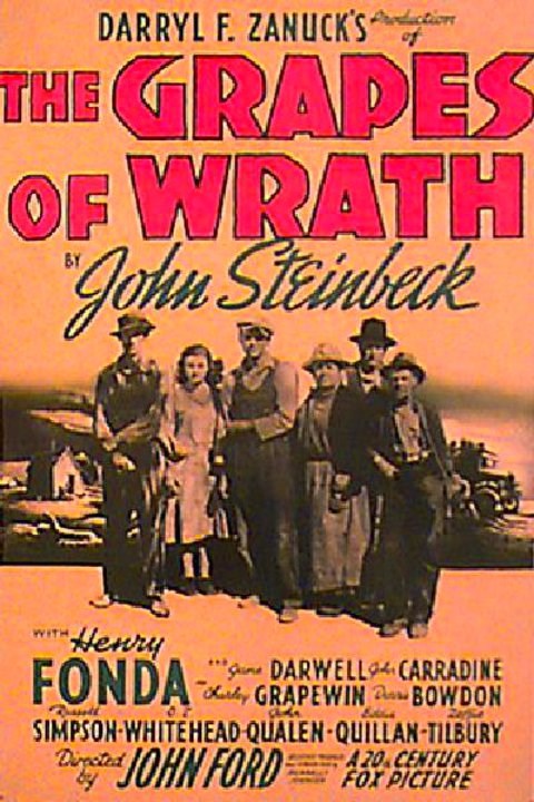 Movie poster: The Grapes of Wrath