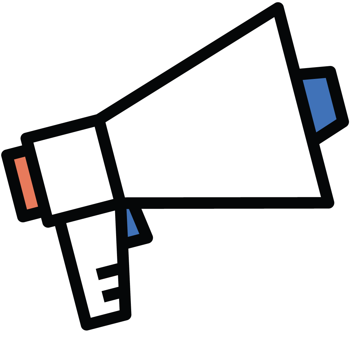 Icons - Bullhorn - Black