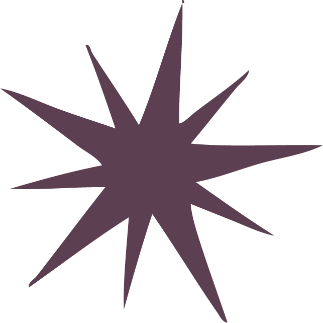 Icons - Starburst Shape - Dark Purple
