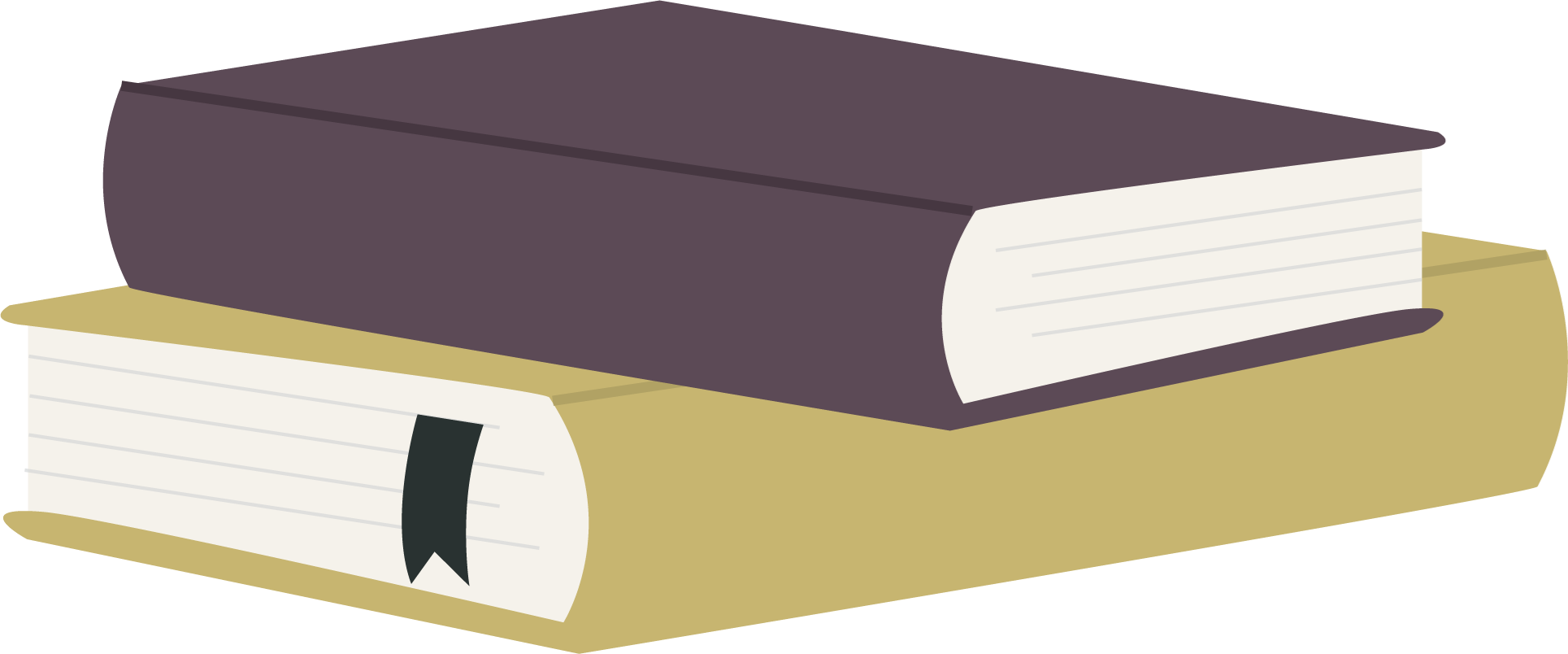 Icons - Stack of Two Books - Purple Gold.png