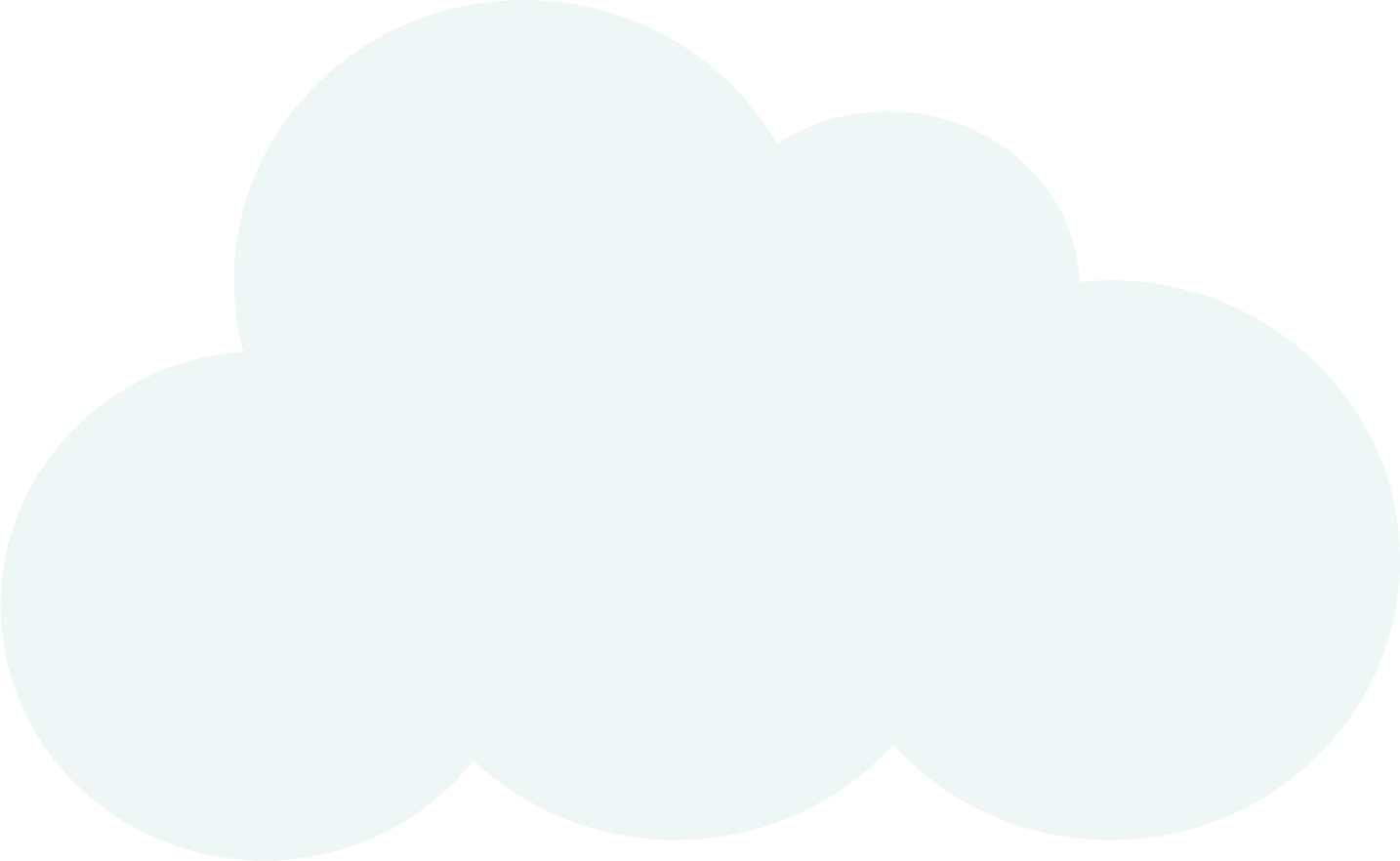 Icons - Single Puffy Cloud - Light Blue