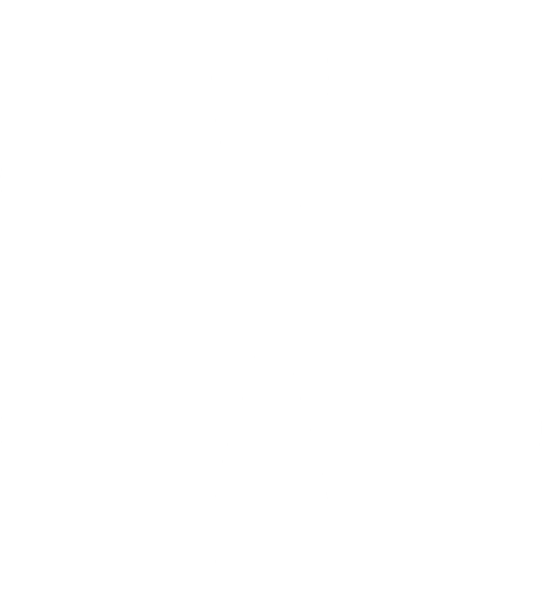 Icons - Single Simple Flower Shape - White