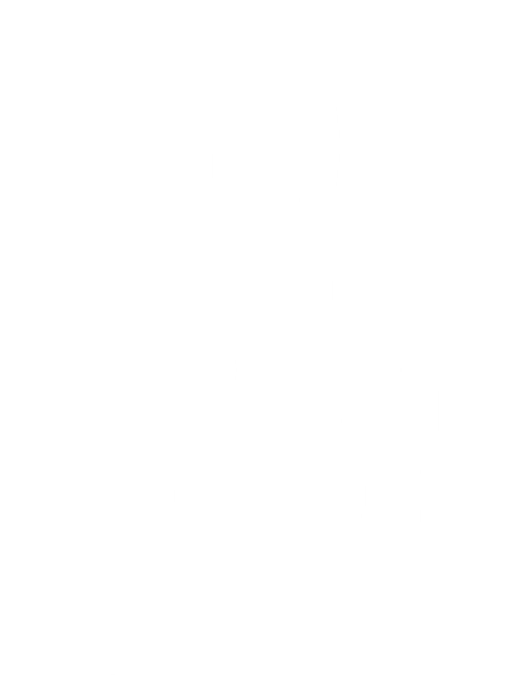 White LibraryReads Logo