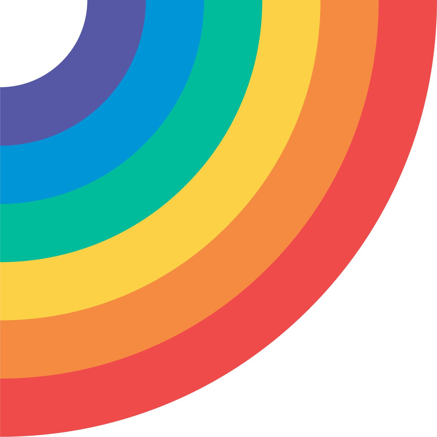 Icons - Rainbow Curved Corner