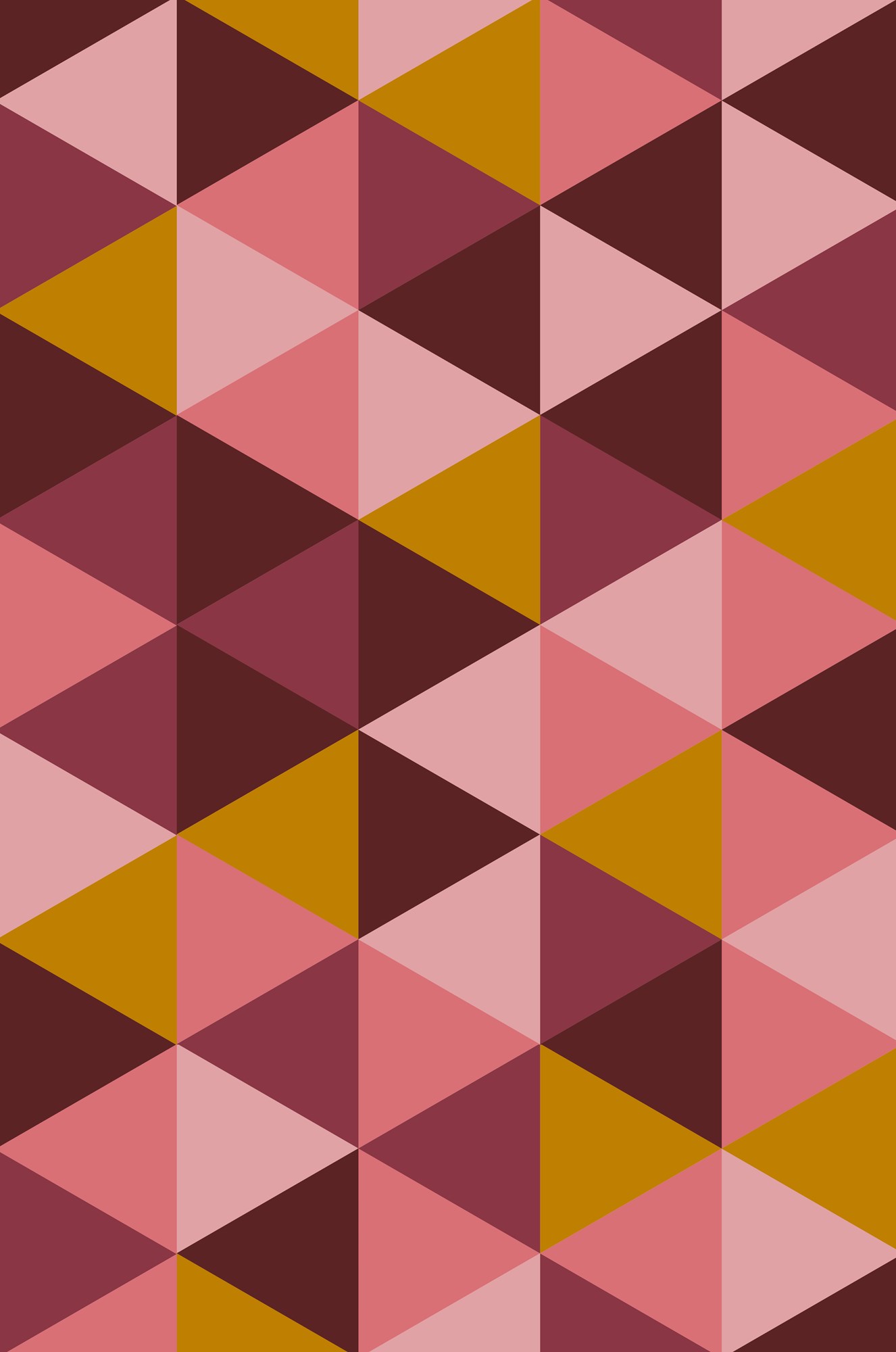 Pink Geometric Triangle Pattern