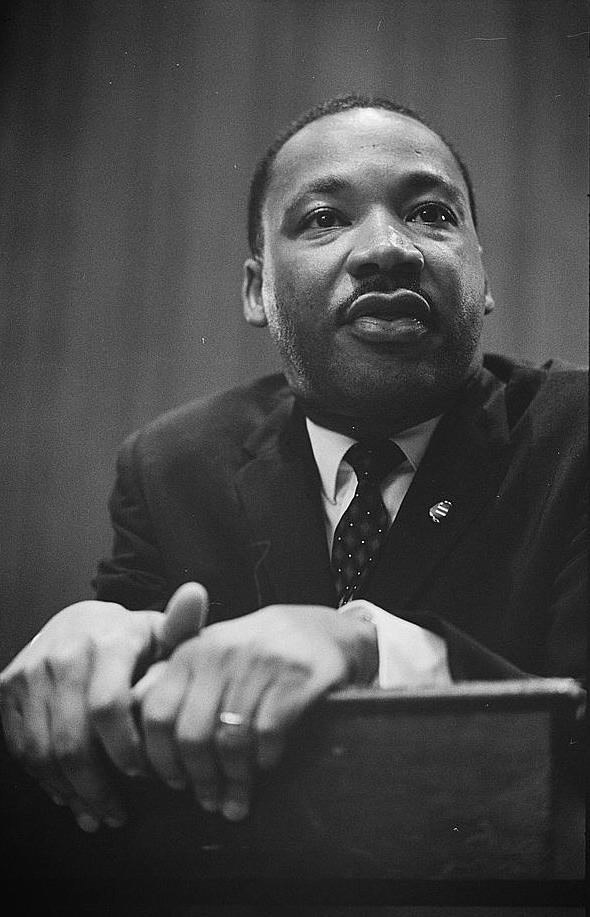 Dr. Martin Luther King, Jr. at Press Conference