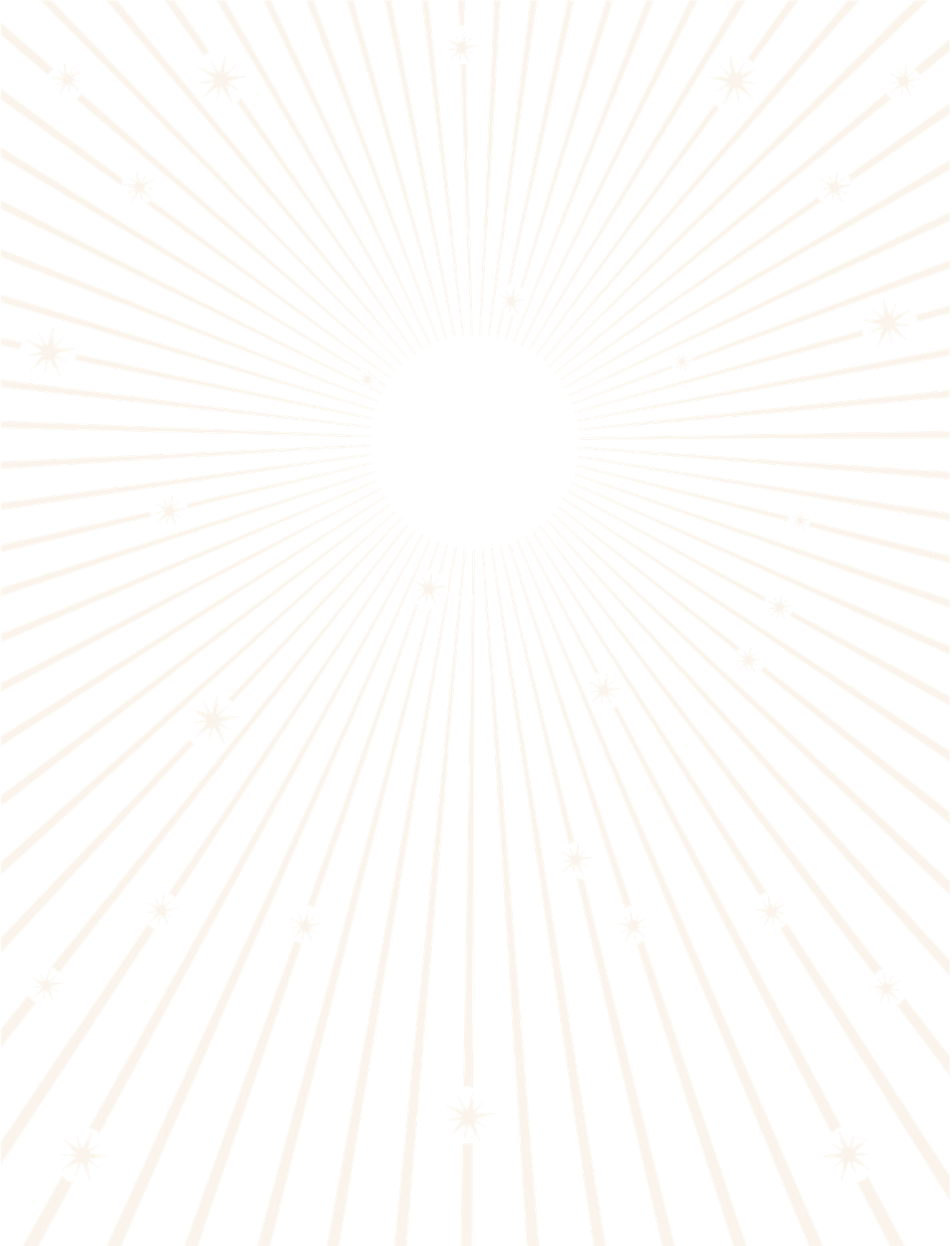 Backgrounds - Lines with Stars Pattern - Off White