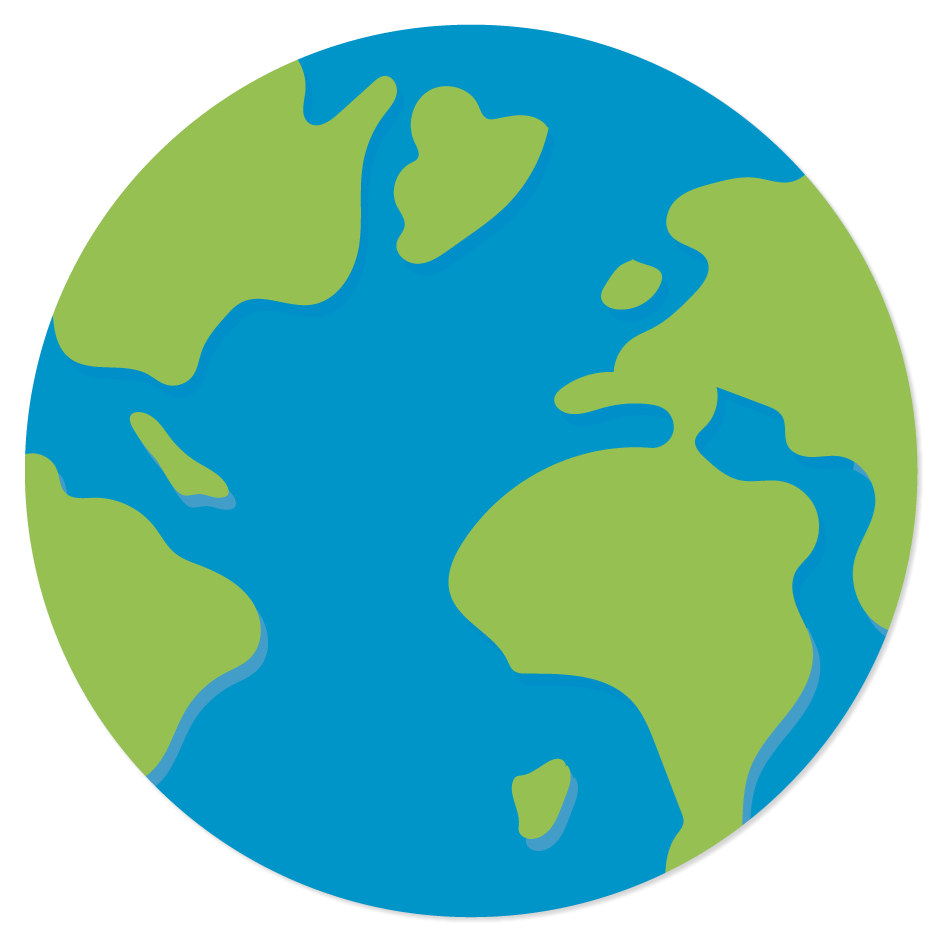 Icons - Planet Earth - Blue Green