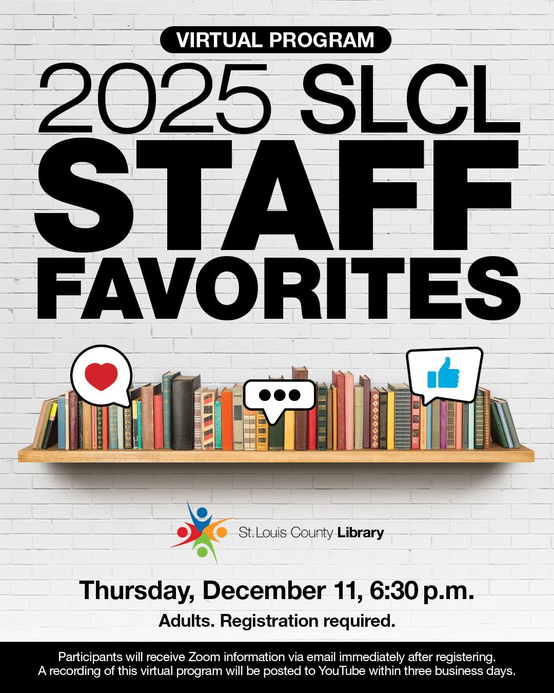Virtual Program 2025 SLCL Staff Favorites