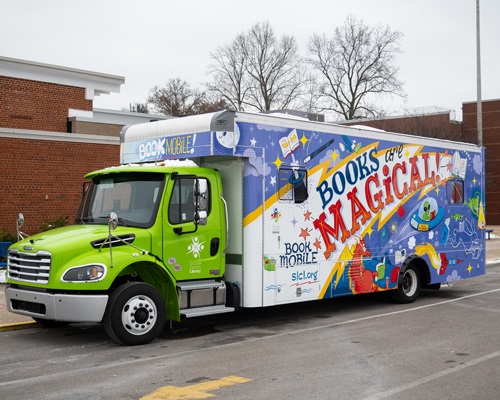 Photo of the new Book Are Magical Bookmobile.