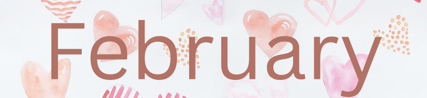 February with hearts
