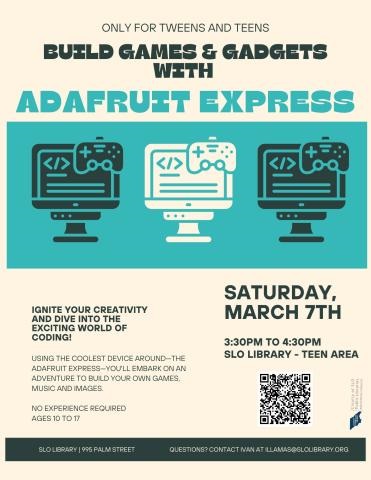 A poster for Adafruit Express
