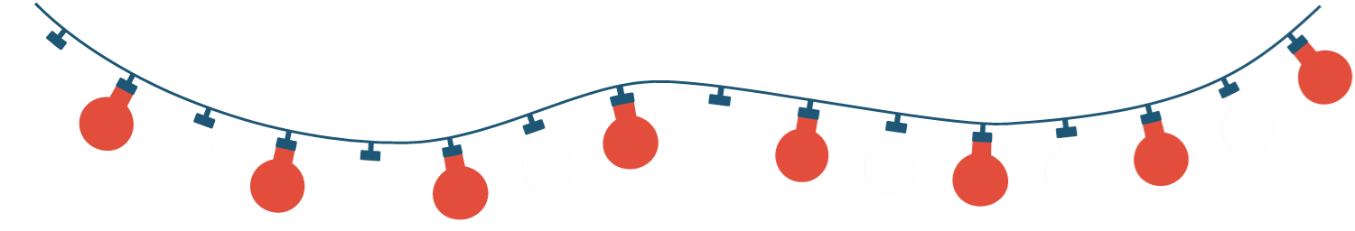 Icons - String of Lights - Red White Blue