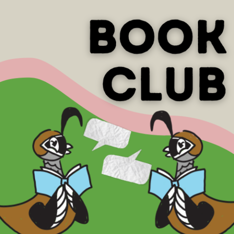 Book Club with 2 Quincy Quails talking to each other