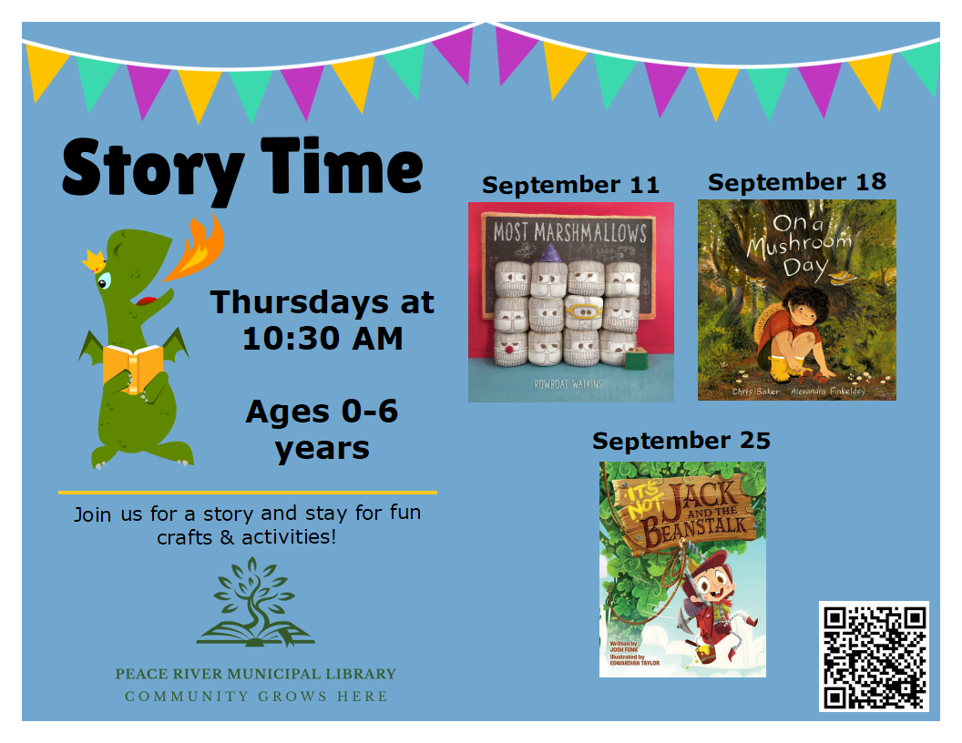 Story Time - Thursdays at 10:30am. Story Time - Thursdays at 10:30am.