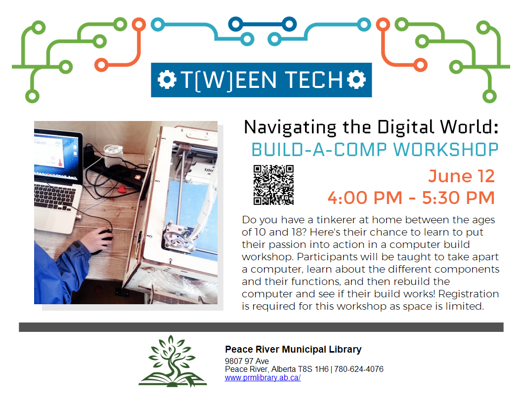 T[w]een Tech - June 12 from 4 to 5:30pm.