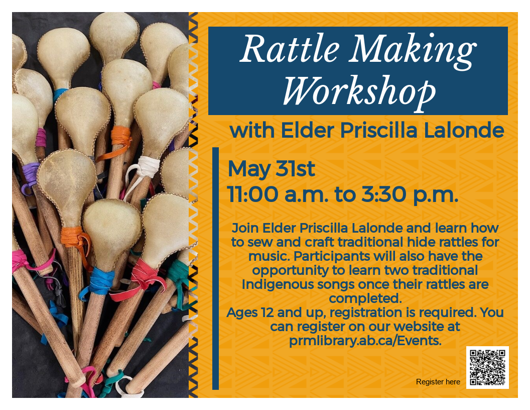Rattle Making Workshop - May 31st from 11am to 3:30pm.