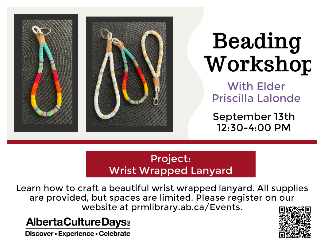 Beading Workshop : Wrist Wrapped Lanyard - September 13 from 12:30 to 4pm. Beading Workshop : Wrist Wrapped Lanyard - September 13 from 12:30 to 4pm.