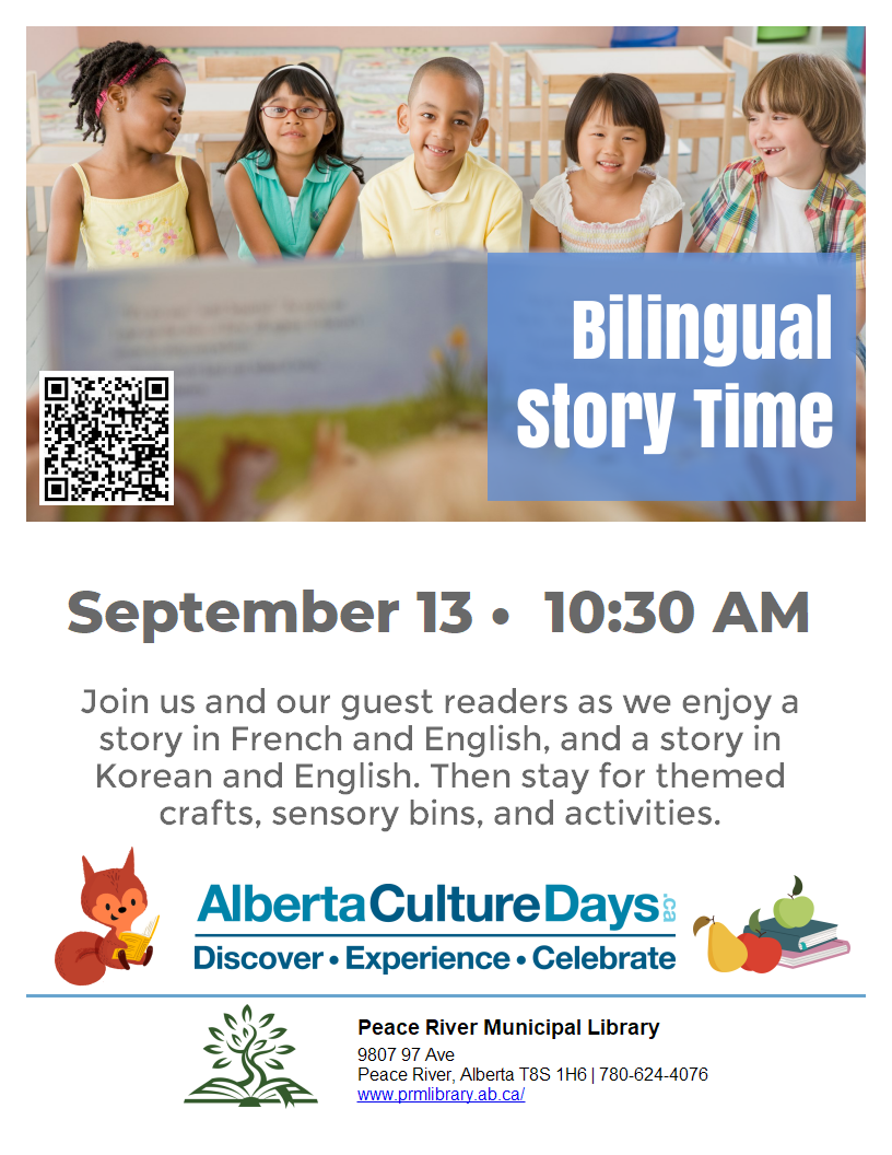 Bilingual Story Time - September 13 at 10:30am. Bilingual Story Time - September 13 at 10:30am.